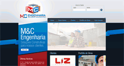 Desktop Screenshot of mc-engenharia.com