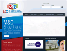 Tablet Screenshot of mc-engenharia.com